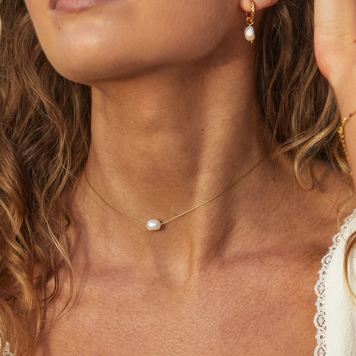 Barokowy perłowy choker - Alina