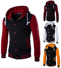 Men's Varsity-Style Baseball Hoodie – Kevin Autumn Edition