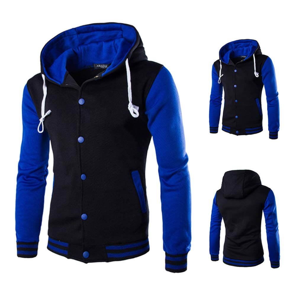 Men's Varsity-Style Baseball Hoodie – Kevin Autumn Edition