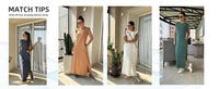 Airy maxi dress with pockets for women – Romy
