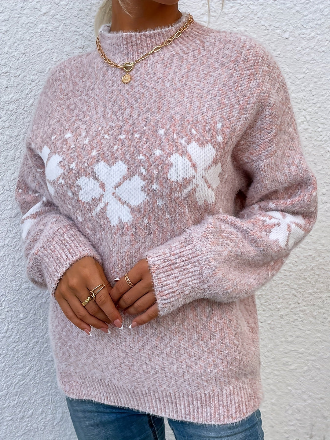 Sweter z czterolistnym wzorem koniczyny - Maeve