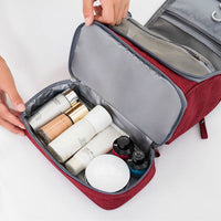 Large Capacity Hanging Toiletry Bag Organizer – Multi-Compartment Travel Bag