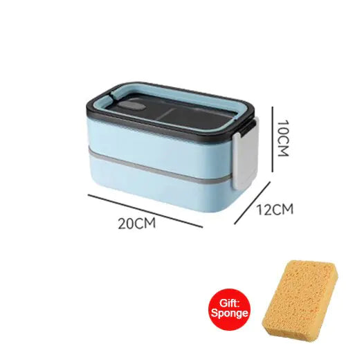 2-warstwowy pojemnik na lunch Bento ze stali nierdzewnej - MealMate