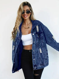 Waterproof & Lined Oversized Women's Denim Jacket – Talia