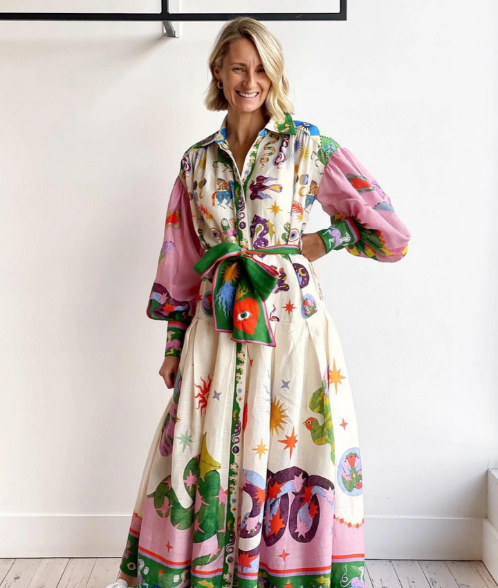 Stylish Italian Maxi Dress – Bianca