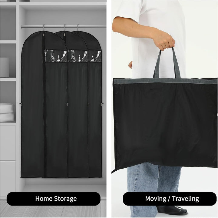 Lange Jurk Opslaghoes – 180 cm met Rits en Venster (2-Pack)