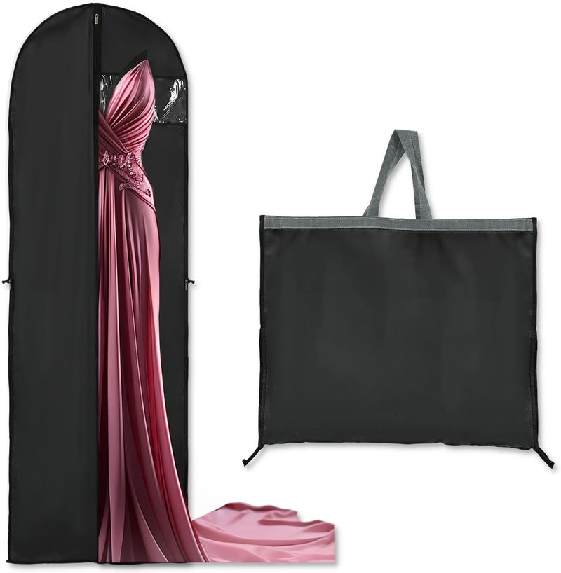 Lange Jurk Opslaghoes – 180 cm met Rits en Venster (2-Pack)