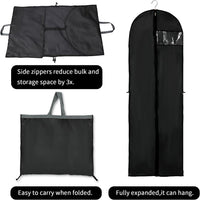 Lange Jurk Opslaghoes – 180 cm met Rits en Venster (2-Pack)