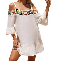 Off-shoulder mini dress with loose fit – Livia