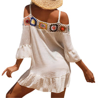 Off-shoulder mini dress with loose fit – Livia