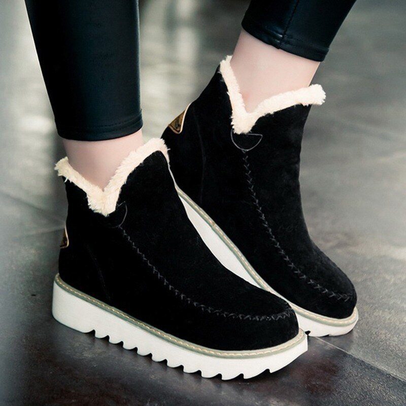 Warm and Comfortable Women's Fleece Boots - Olivia
