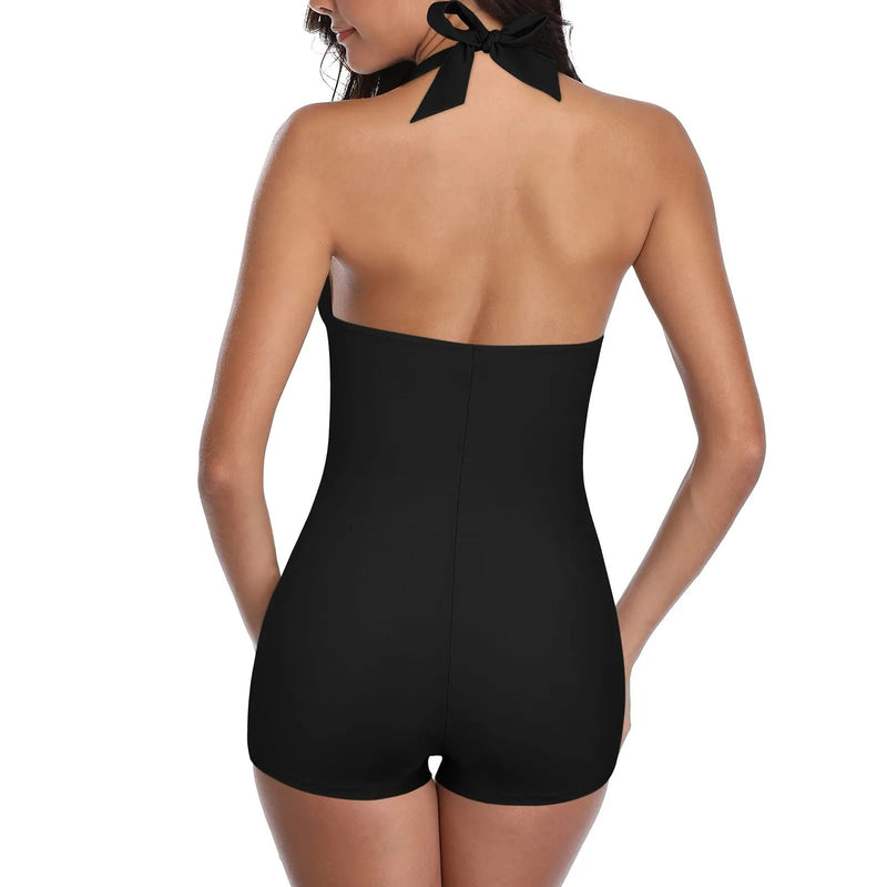 Backless Women's Swimsuit with Trendy Fit - Celeste