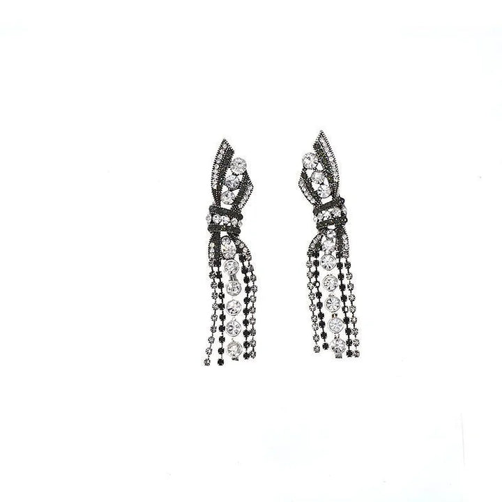 Schitterende Hanger Oorbellen met Vlinderstrik - Annelise