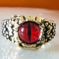 Adjustable Snake Ring with Demon Eye - Damon