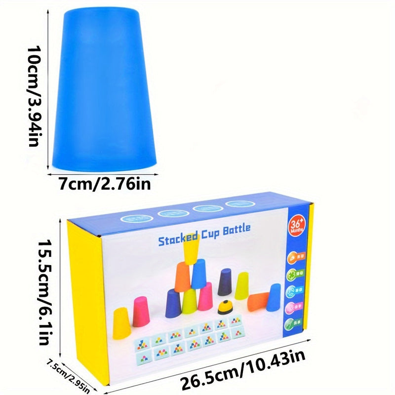 Educational Stacking Cup Puzzle Game - StackSmart
