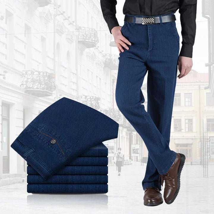 Herenjeans met Hoge Taille en Rechte Pijp – Tobias