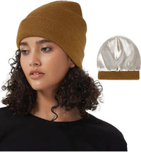 Winter Beanie with Silk Lining - Noor