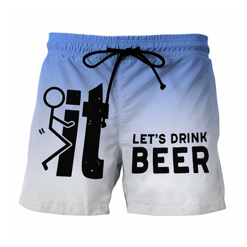 Hawaii Men's Swim Shorts with Elastic Waist – Fabio