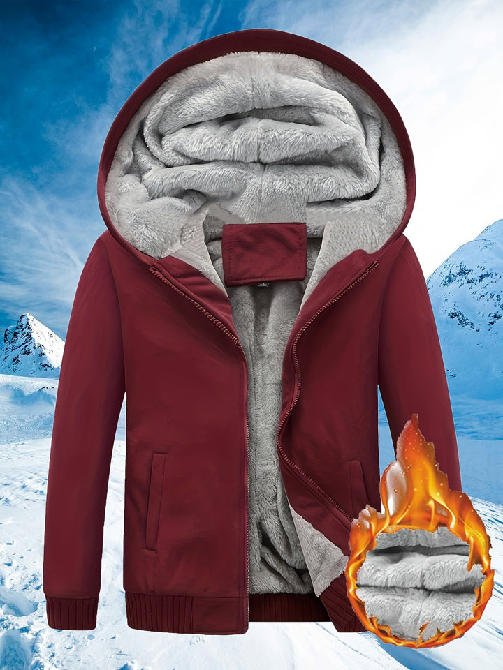 Winter Warm Fleece Jack met Capuchon - Dario