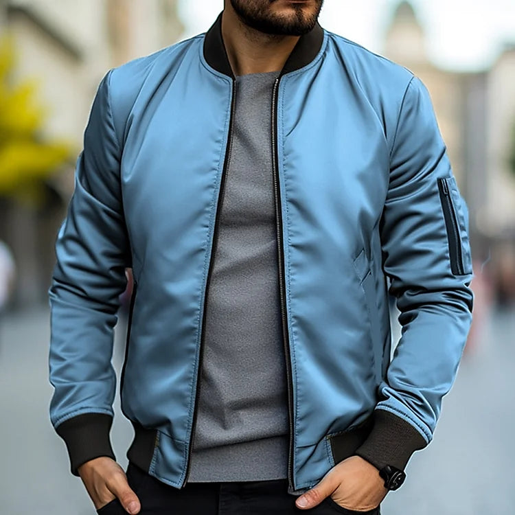 Men's Bomber Jacket with Arm Pocket – Jaron