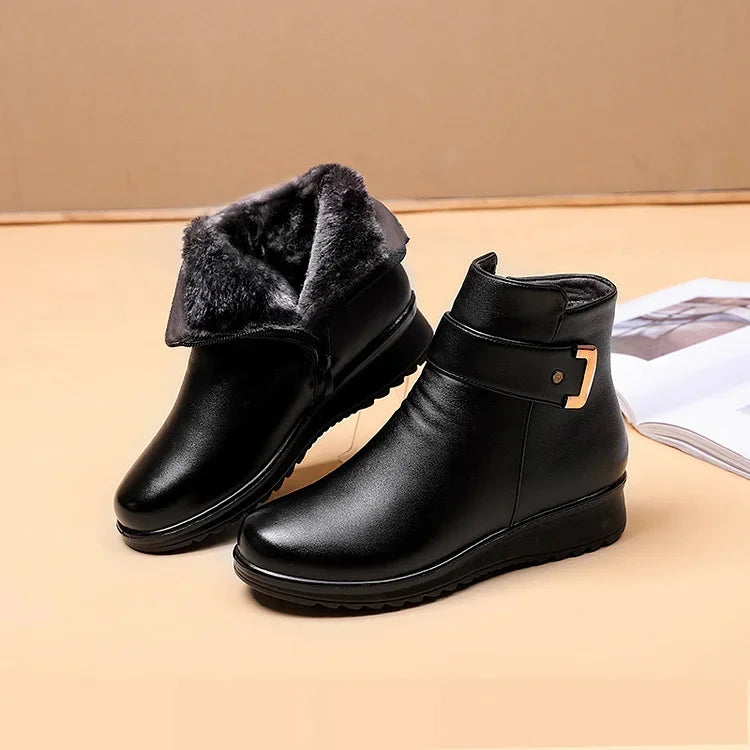 Orthopedic Leather Women's Boots - Ella