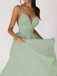 Strappy V-Neck Dress - Noa