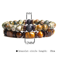 African Turquoise & Tiger's Eye Bracelet - Naya