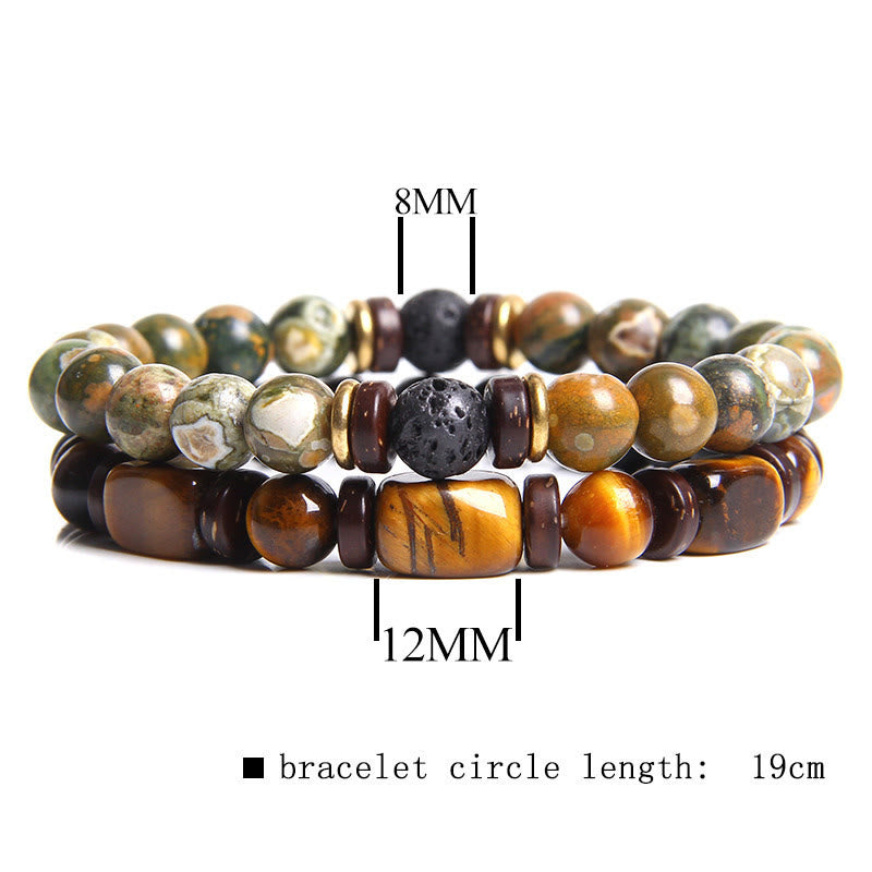 African Turquoise & Tiger's Eye Bracelet - Naya