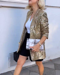 Gouden Glitterjack met Pailletten - Rosamund