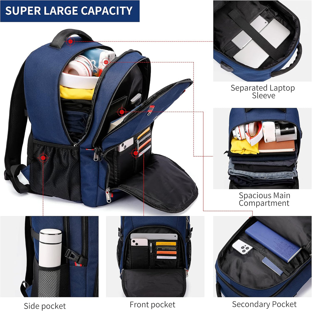 Waterproof Laptop Backpack with USB Port & Anti-Theft Design – TechPro