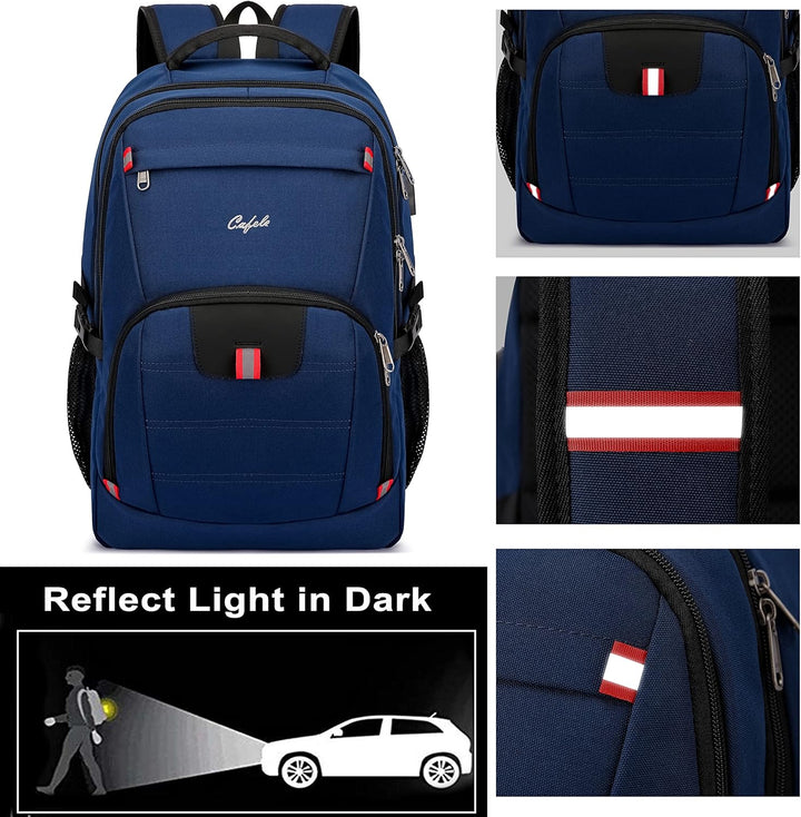 Waterproof Laptop Backpack with USB Port & Anti-Theft Design – TechPro