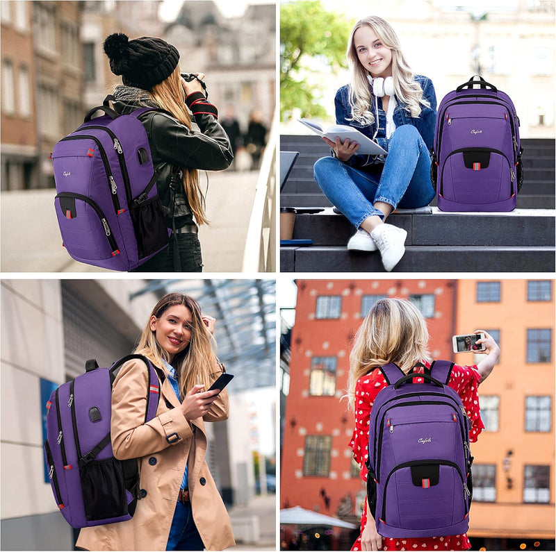 Waterproof Laptop Backpack with USB Port & Anti-Theft Design – TechPro