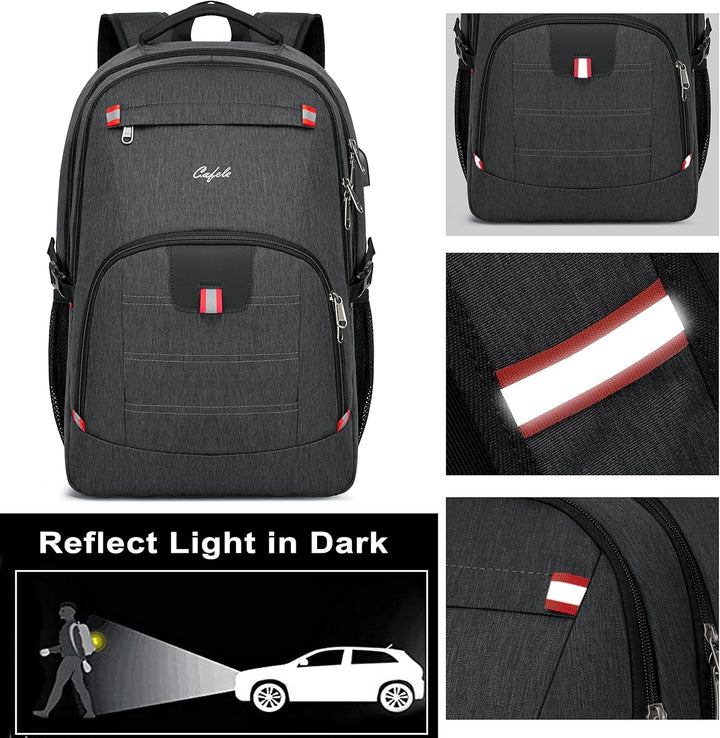 Waterproof Laptop Backpack with USB Port & Anti-Theft Design – TechPro