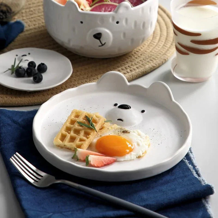 Cute Polar Bear Ceramic Dinnerware Set - PolarJoy