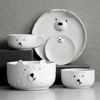Cute Polar Bear Ceramic Dinnerware Set - PolarJoy