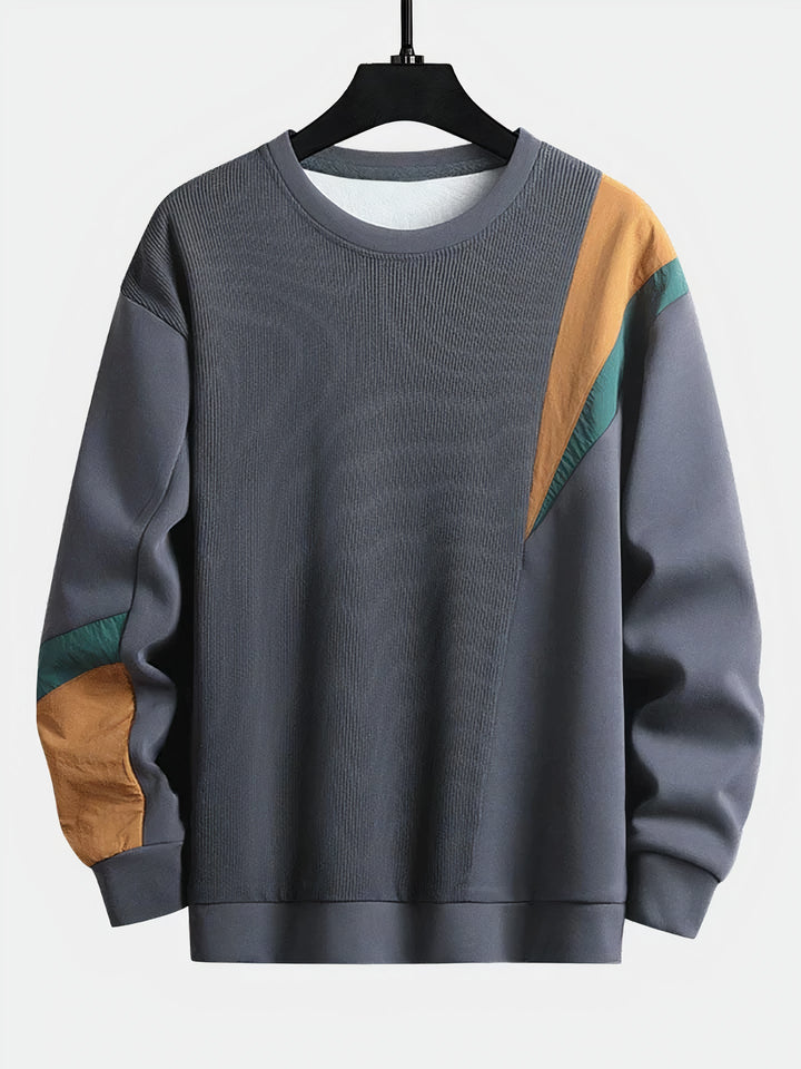 Men's Sweater with Color-Block Design – Ruben