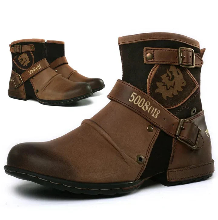 Luxury Men's Boots with Retro Charm - Elliot