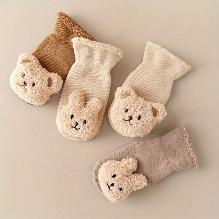 Antislip Babysokjes – Mila | Met Schattig Berenontwerp