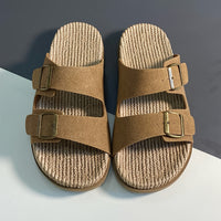 Stylish men's summer sandals with adjustable straps - GripStep