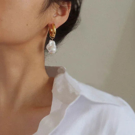 Baroque Pearl Earrings - Isadora