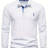 Comfortabele Heren Polo met Lange Mouwen