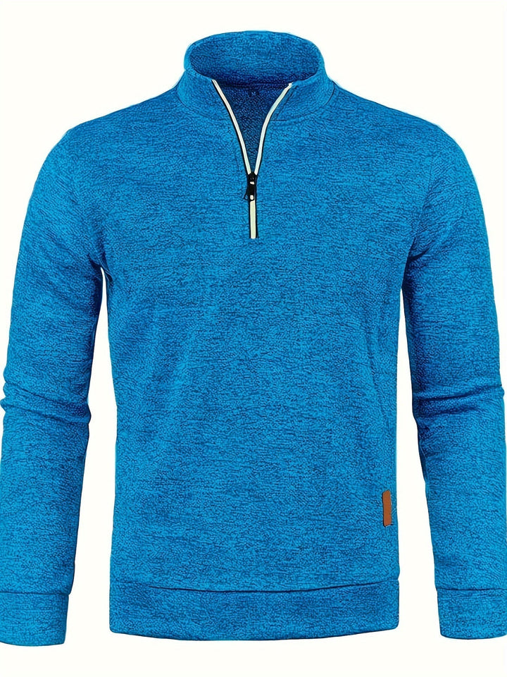 Heren Pullover met Halsrits voor Herfst & Winter – Matteo