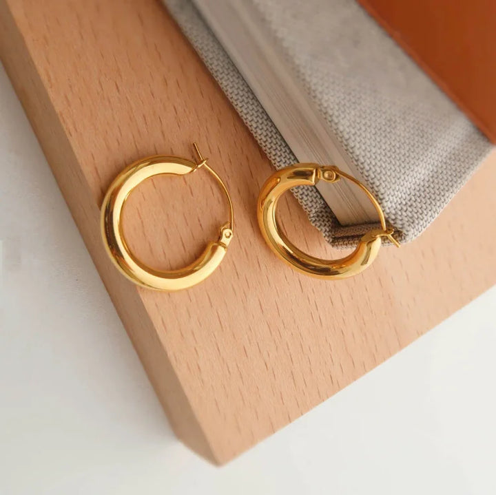 Gouden Creolen Oorbellen - Aurélie