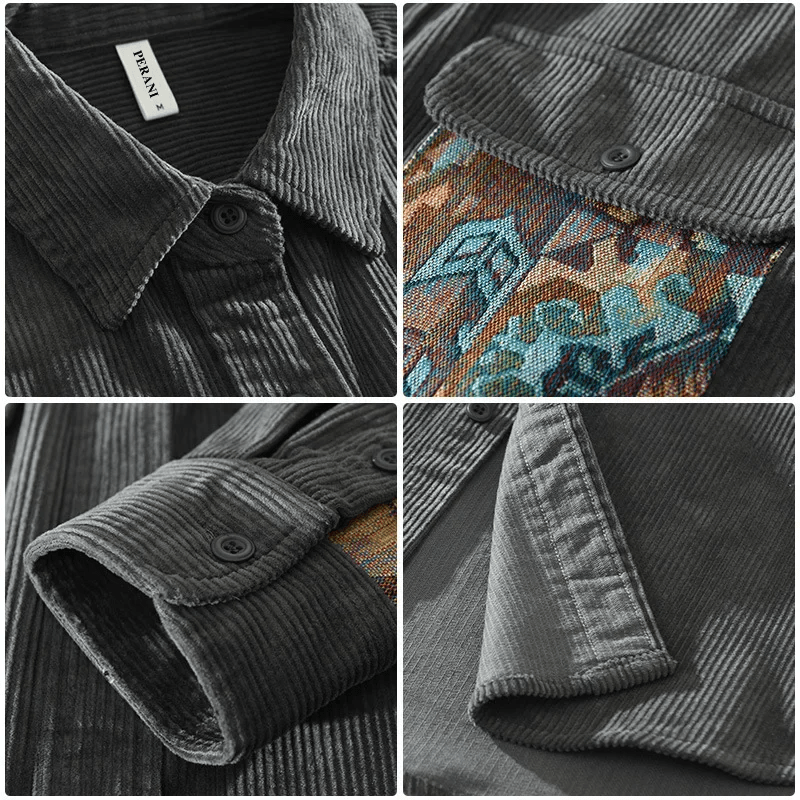 Stylish Corduroy Shirt for Men - Floris