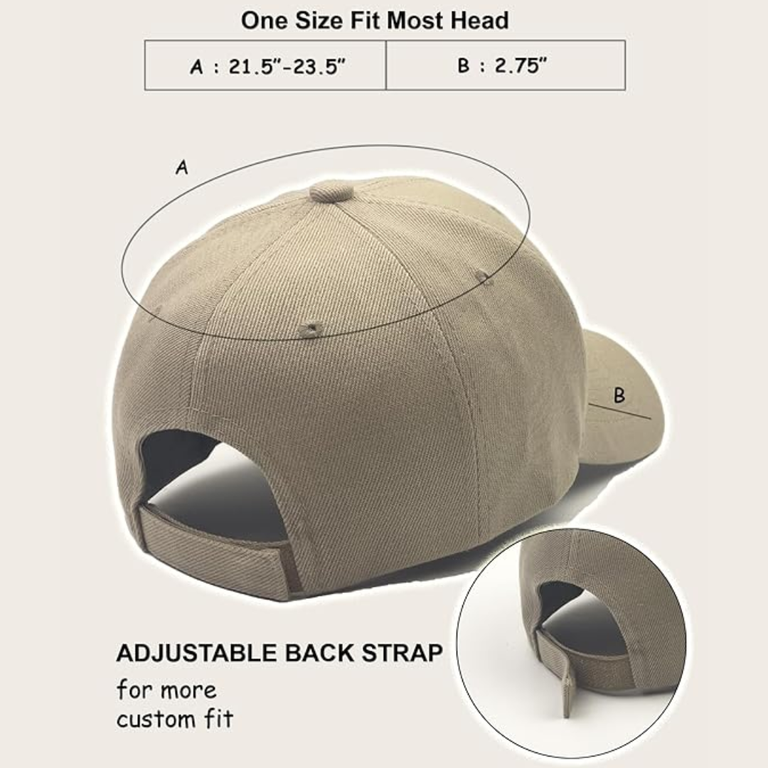 Durable Adjustable Performance Baseball Cap - Simon