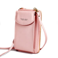 Compact PU Leather Shoulder Bag with Adjustable Strap