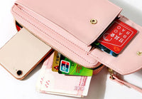 Compact PU Leather Shoulder Bag with Adjustable Strap