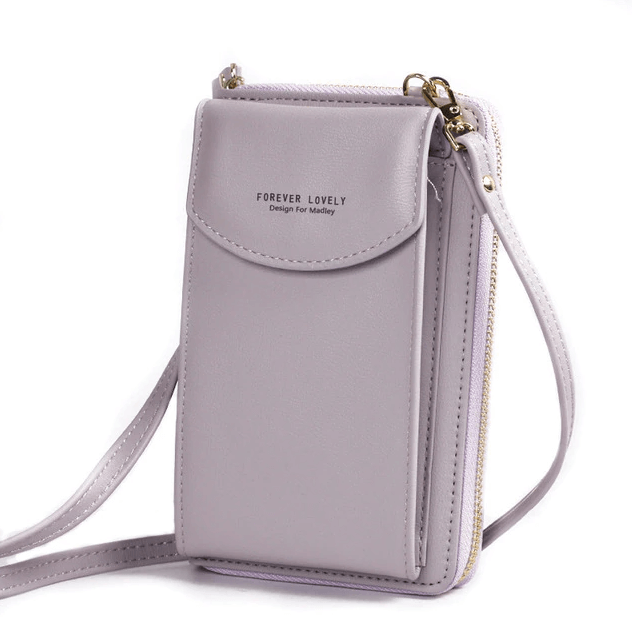 Compact PU Leather Shoulder Bag with Adjustable Strap