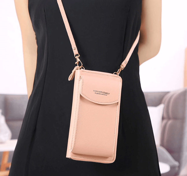 Compact PU Leather Shoulder Bag with Adjustable Strap