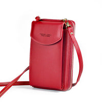 Compact PU Leather Shoulder Bag with Adjustable Strap